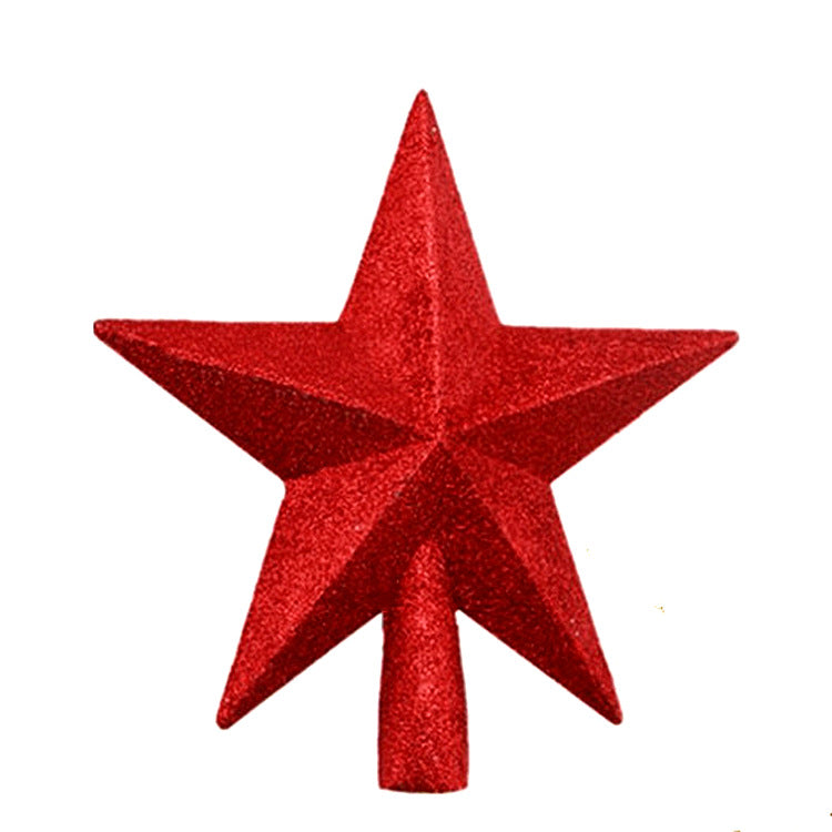 Festive Supplies Christmas Top Star Creative Christmas Gift Sprinkling Pink Star Christmas Tree Ornament Pendant Pentagram