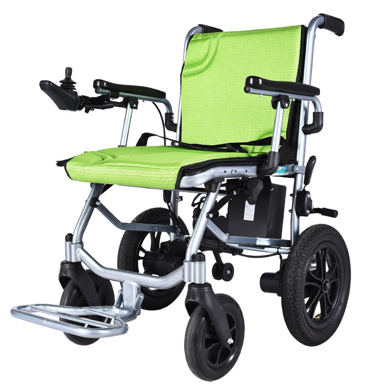 Hubang electric wheelchair HBLD3-C aluminum frame gold lithium battery for the disabled light elderly scooter flying