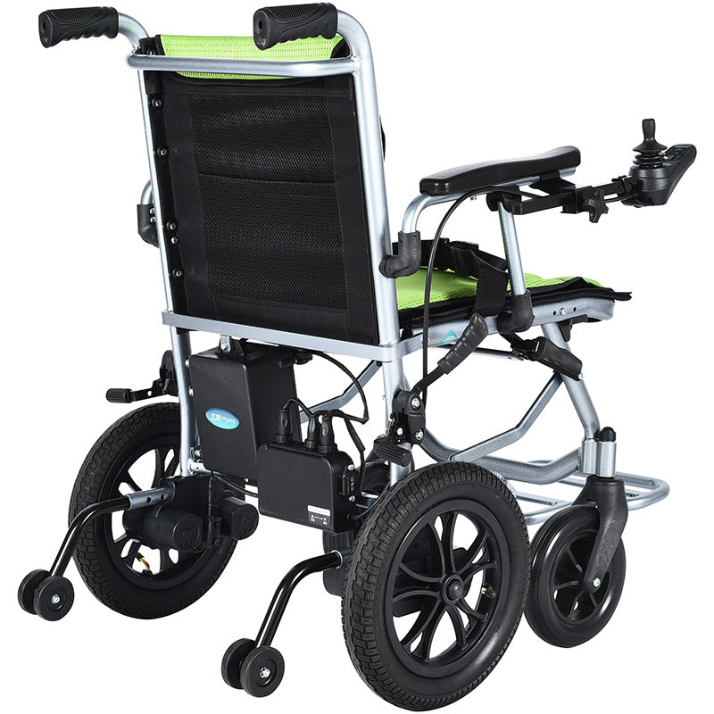 Hubang electric wheelchair HBLD3-C aluminum frame gold lithium battery for the disabled light elderly scooter flying