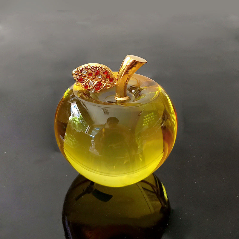 Processing and production of crystal apples, creative gifts, holiday decorations, handicrafts, Christmas ornaments, car home decorations