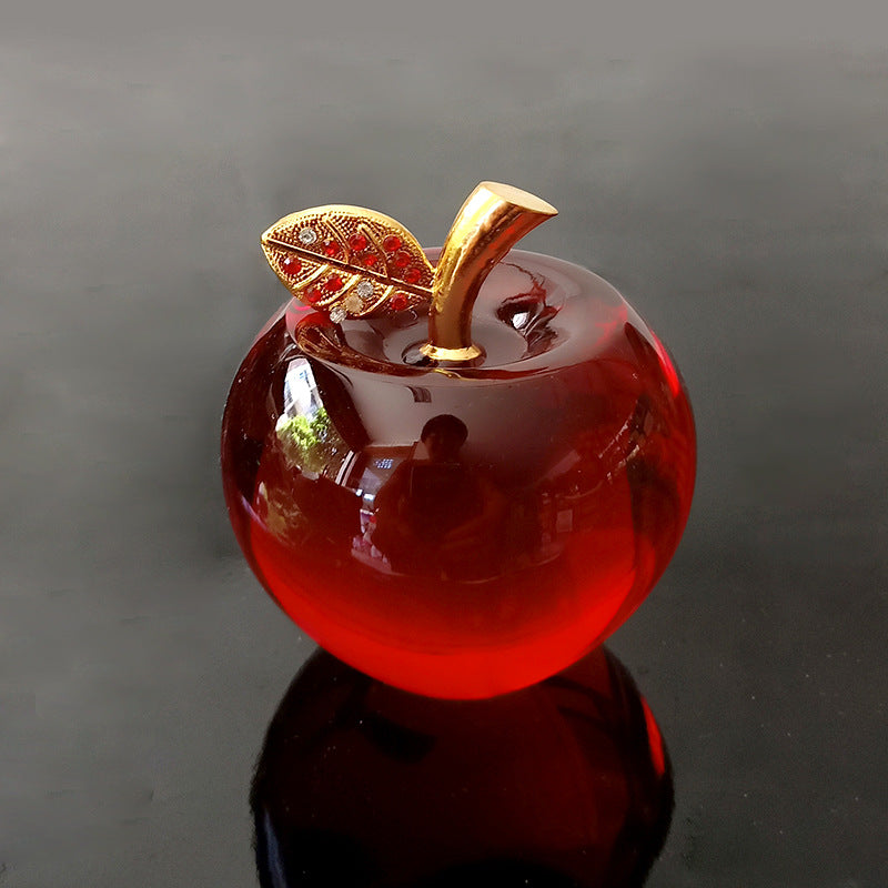 Processing and production of crystal apples, creative gifts, holiday decorations, handicrafts, Christmas ornaments, car home decorations