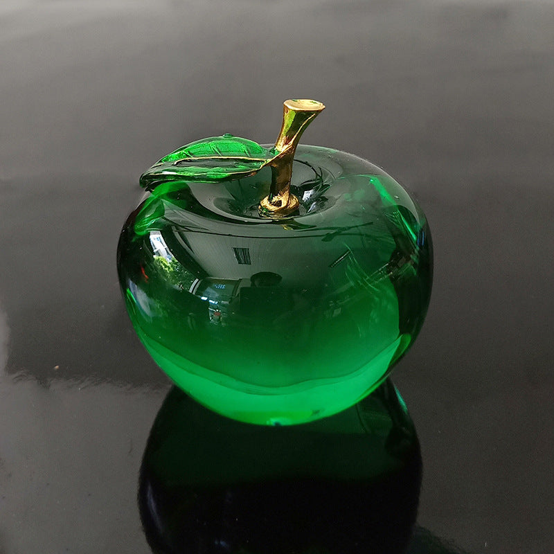 Processing and production of crystal apples, creative gifts, holiday decorations, handicrafts, Christmas ornaments, car home decorations