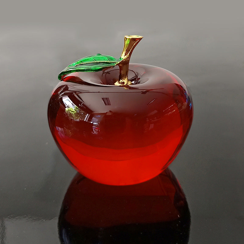 Processing and production of crystal apples, creative gifts, holiday decorations, handicrafts, Christmas ornaments, car home decorations
