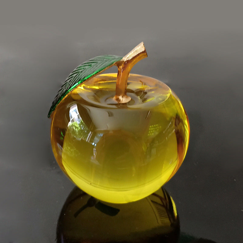 Processing and production of crystal apples, creative gifts, holiday decorations, handicrafts, Christmas ornaments, car home decorations