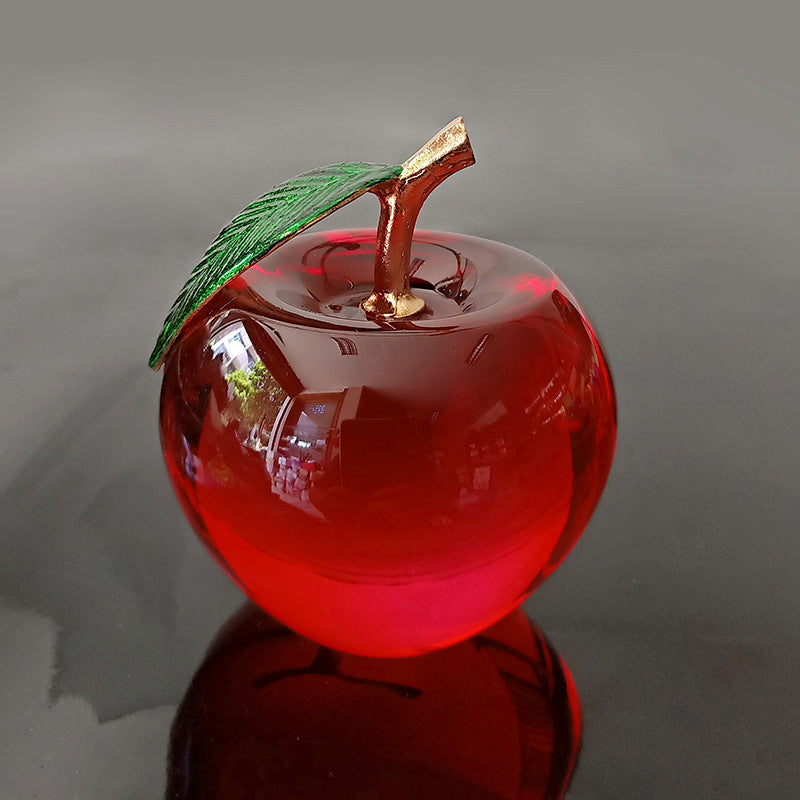 Processing and production of crystal apples, creative gifts, holiday decorations, handicrafts, Christmas ornaments, car home decorations