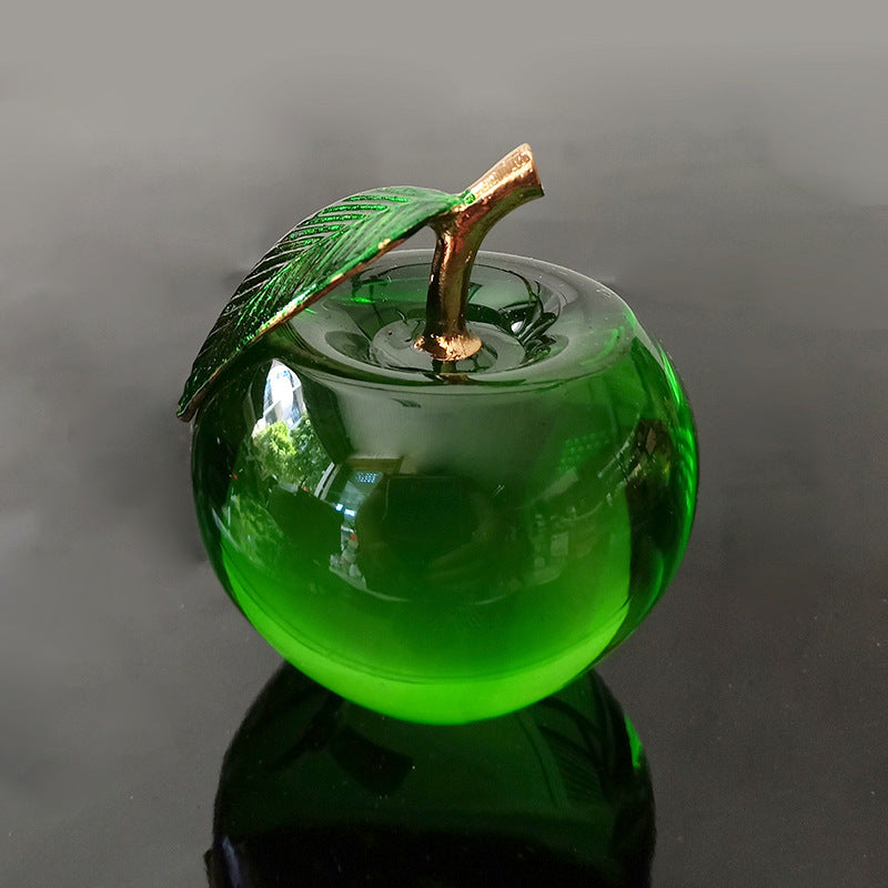 Processing and production of crystal apples, creative gifts, holiday decorations, handicrafts, Christmas ornaments, car home decorations