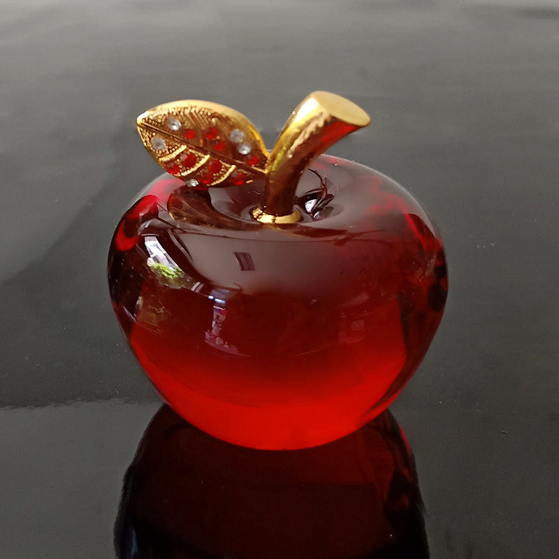 Processing and production of crystal apples, creative gifts, holiday decorations, handicrafts, Christmas ornaments, car home decorations