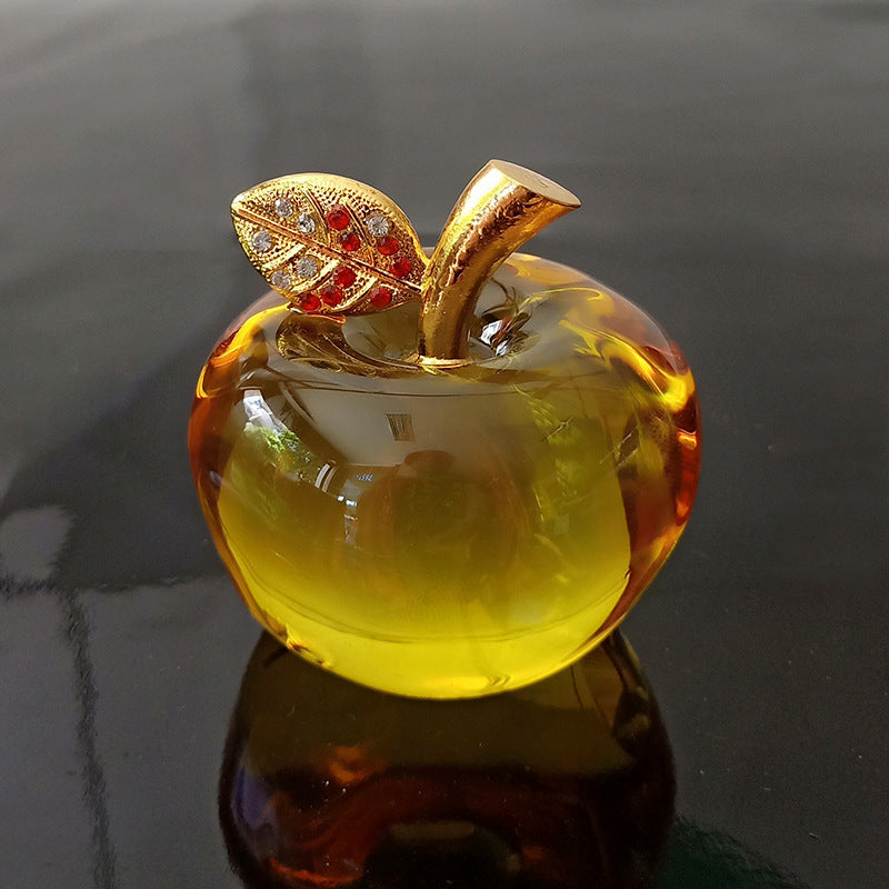 Processing and production of crystal apples, creative gifts, holiday decorations, handicrafts, Christmas ornaments, car home decorations