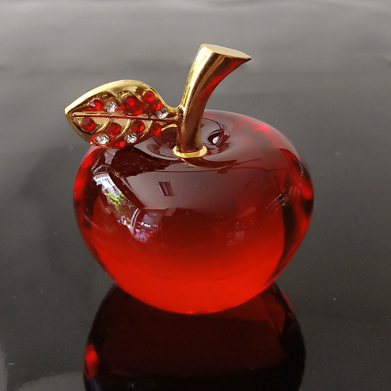 Processing and production of crystal apples, creative gifts, holiday decorations, handicrafts, Christmas ornaments, car home decorations
