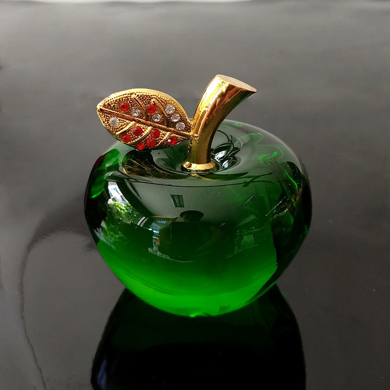 Processing and production of crystal apples, creative gifts, holiday decorations, handicrafts, Christmas ornaments, car home decorations