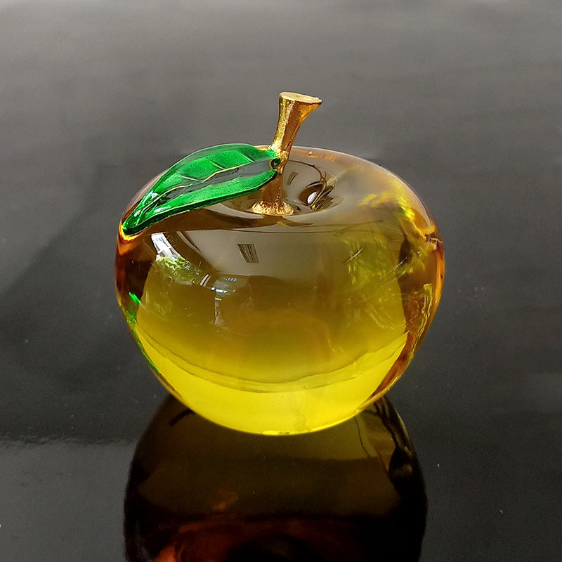 Processing and production of crystal apples, creative gifts, holiday decorations, handicrafts, Christmas ornaments, car home decorations