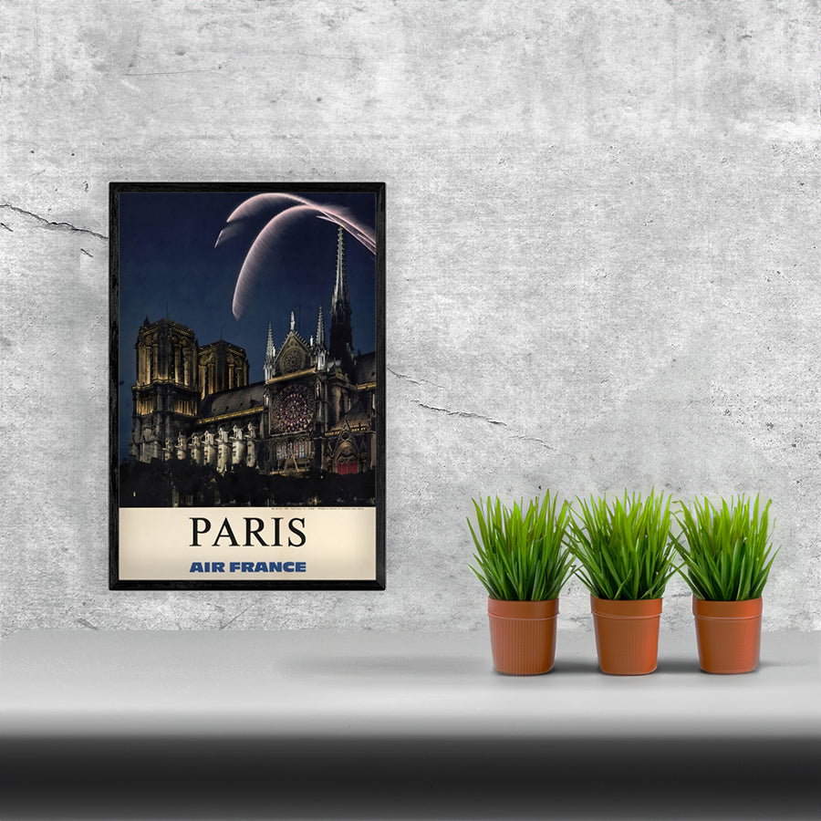 Travel Paris via Air France Poster Remastered Poster Print