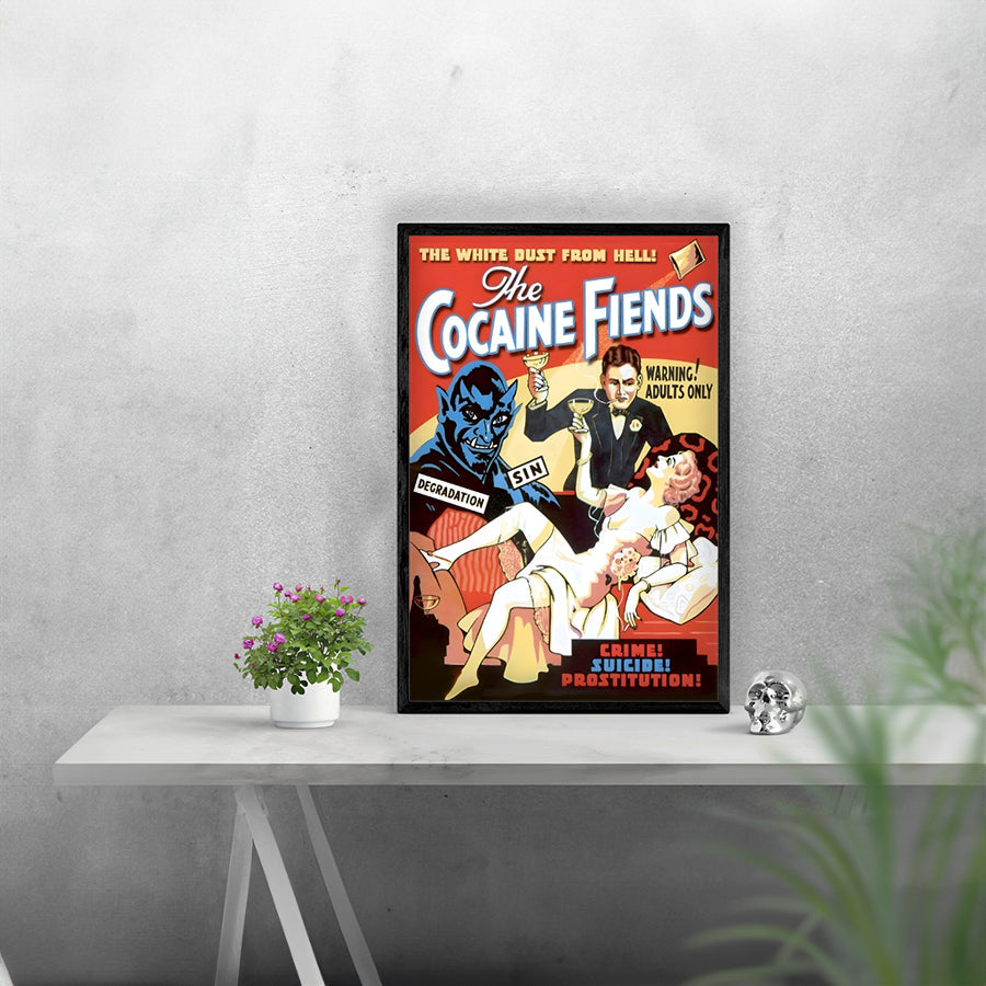 Vintage Movie The Cocaine Fiends Remastered Poster Print