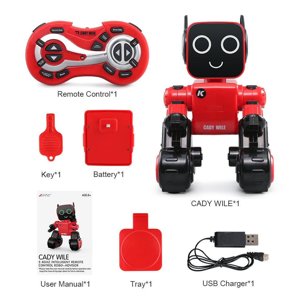 JJRC Kids Intelligent Remote Control Robot R4 Singing Dancing Programming Storytelling Machine Amazon shopee Cross Border