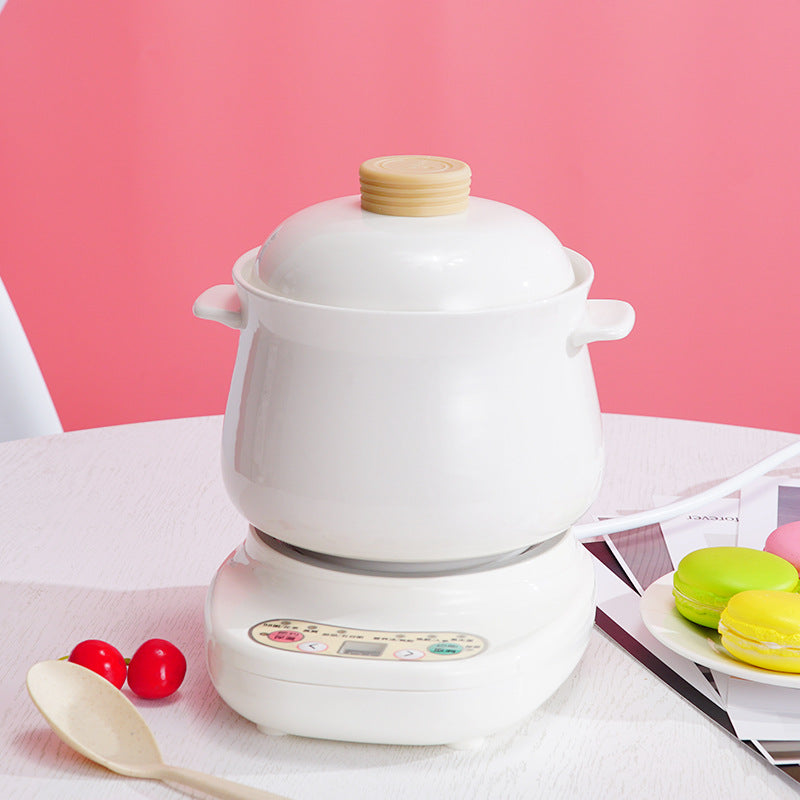 Split intelligent mini automatic electric crowpot stew pot stew pot through water bb pot bird's nest pot porridge pot soup ceramic pot