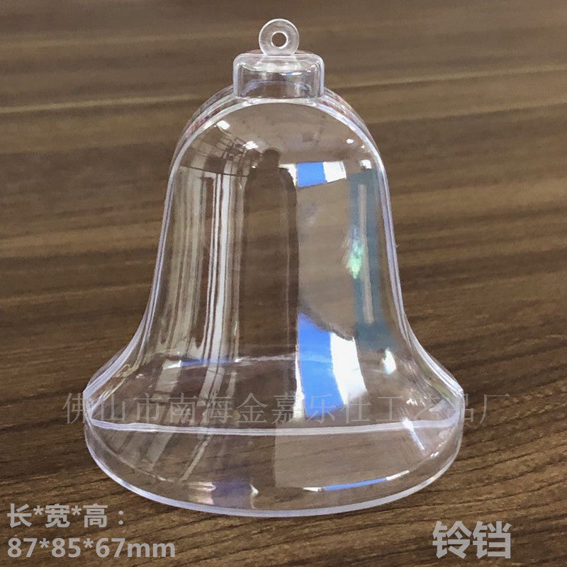 2023 New 85mm Bell Christmas Ornament Pendant Hangable and Openable Christmas Decoration Ball