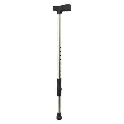 Stainless steel crutches for the elderly, four-legged crutches for the elderly, multifunctional four-corner non-slip walking sticks, telescopic crutches