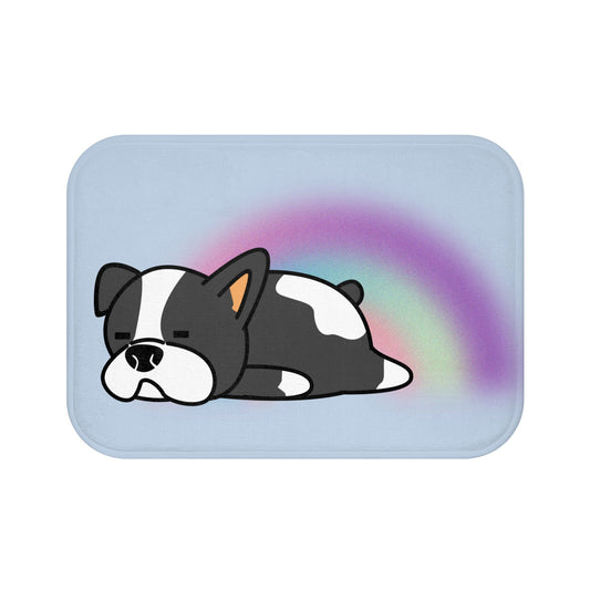 Adorable Sleeping Puppy Bath Mat