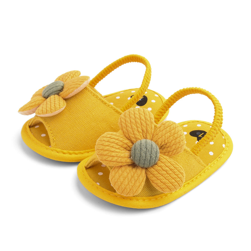 Summer Sunflower Baby Sandals 0-1 Years Old Soft Sole Toddler Shoes Baby Shoes Baby Shoes L019