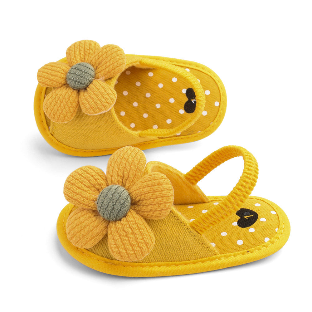 Summer Sunflower Baby Sandals 0-1 Years Old Soft Sole Toddler Shoes Baby Shoes Baby Shoes L019