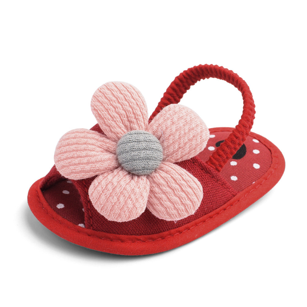 Summer Sunflower Baby Sandals 0-1 Years Old Soft Sole Toddler Shoes Baby Shoes Baby Shoes L019