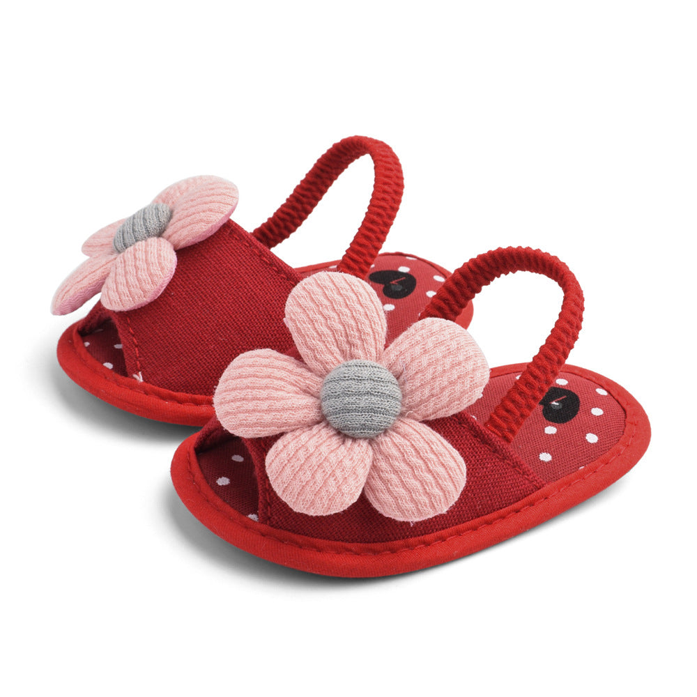 Summer Sunflower Baby Sandals 0-1 Years Old Soft Sole Toddler Shoes Baby Shoes Baby Shoes L019