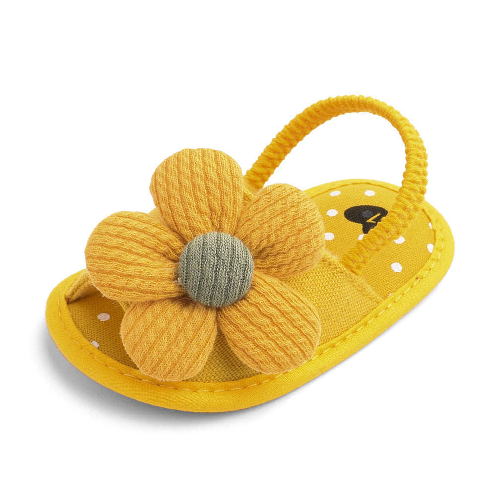 Summer Sunflower Baby Sandals 0-1 Years Old Soft Sole Toddler Shoes Baby Shoes Baby Shoes L019