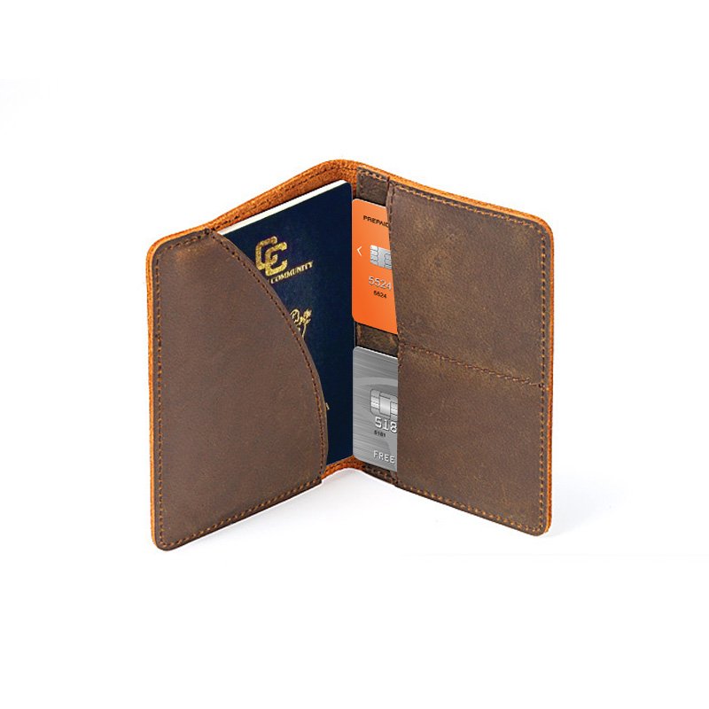 Genuine Leather Passport Wallet