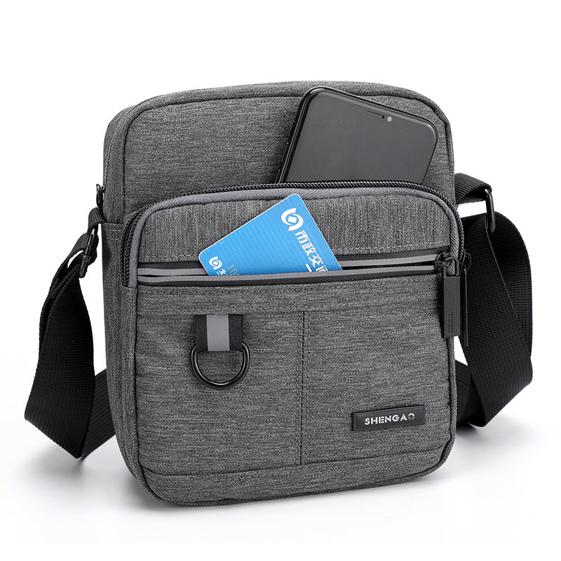 Men's Bag, Oxford, Cloth One Shoulder, Crossbody Bag, Casual Canvas Bag, Men's Bag, Bag, Backpack, Small Bag, Mobile Phone Bag, 2024 New Style