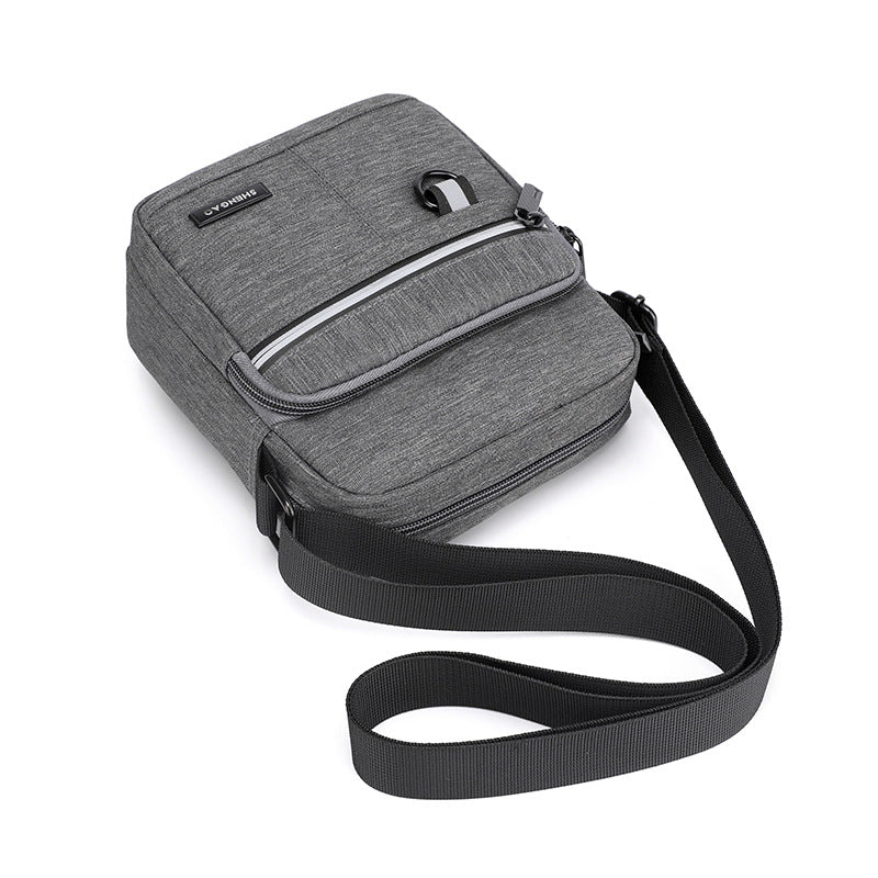 Men's Bag, Oxford, Cloth One Shoulder, Crossbody Bag, Casual Canvas Bag, Men's Bag, Bag, Backpack, Small Bag, Mobile Phone Bag, 2024 New Style