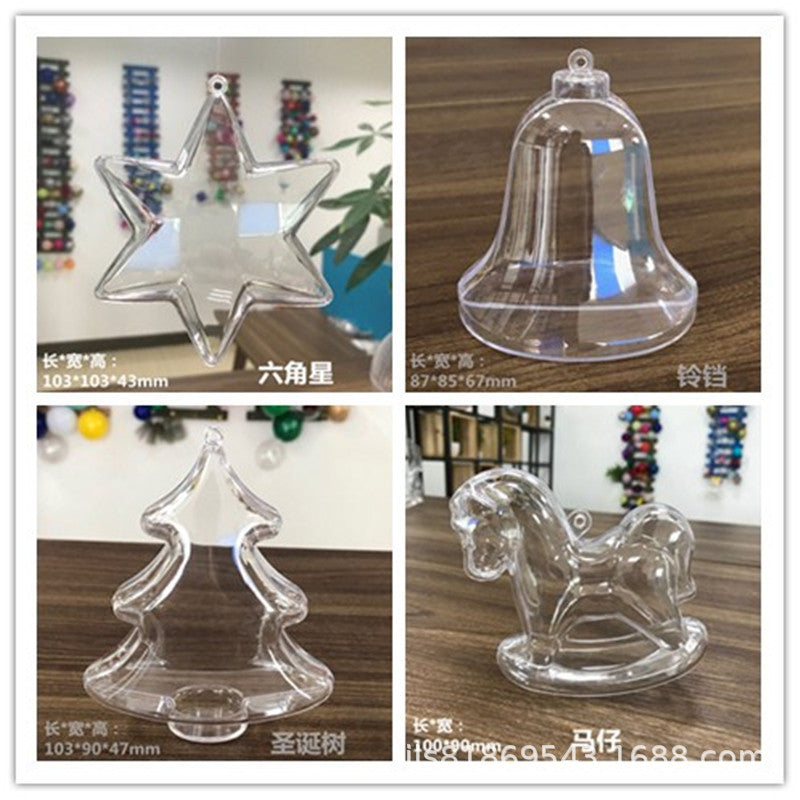 2023 New 85mm Bell Christmas Ornament Pendant Hangable and Openable Christmas Decoration Ball