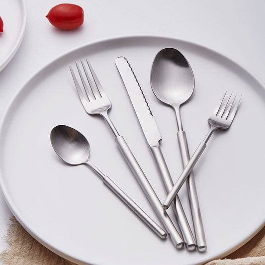Food grade 304 stainless steel western tableware set gentleman series fork and spoon combination hotel B&B wholesale special