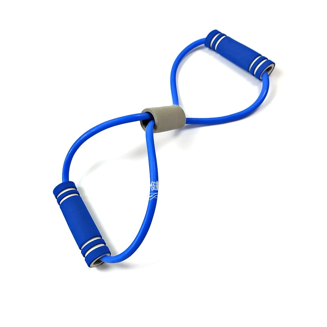 Figure 8 pull rope male and female chest expander, open shoulder beauty back training pull belt, yoga stretch rope, figure 8 puller