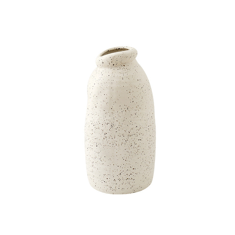 Meijiahui pastoral style ceramic vase ornaments, living room soft decoration ins, high-end sense retro home art flowers