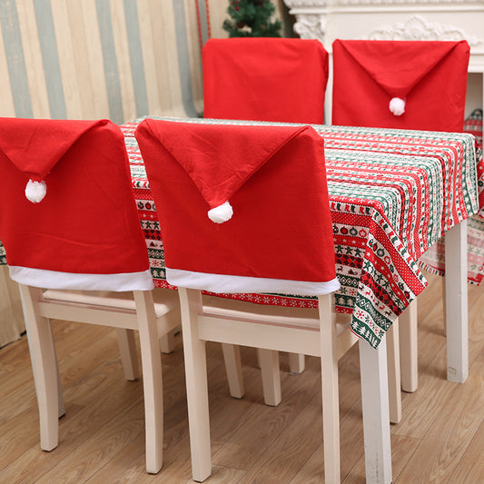 Cross-border foreign trade Christmas decorations Christmas chair cover non woven chair cover Christmas daily necessities decoration