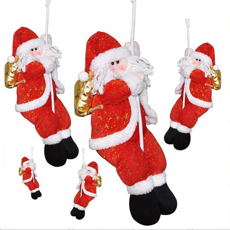 Christmas Climbing Rope Old Man Scene Decoration Rope Climbing Santa Christmas Ornament Christmas Decoration Santa Claus