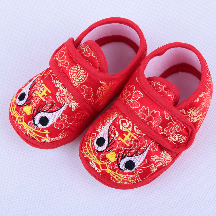Baby tiger head shoes, one-year-old grab week shoes, baby newborn toddler shoes, tiger shoes, cloth shoes, autumn shoes