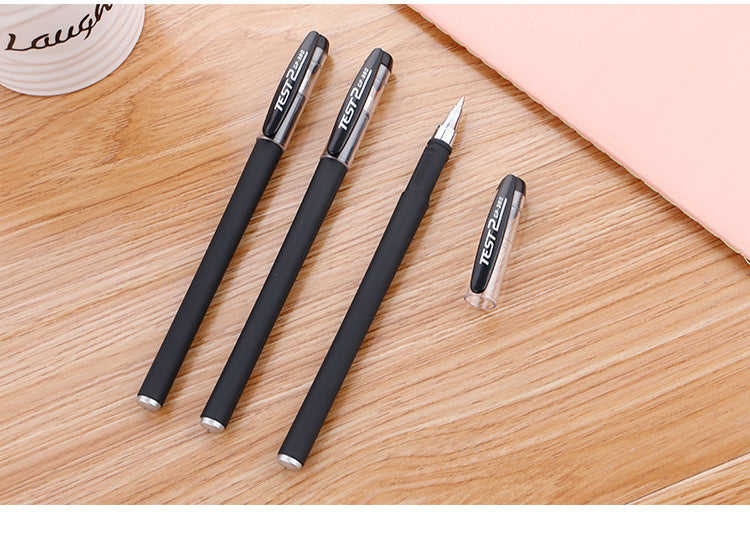 【10pcs】2023 New Frosted Office Student Signature Pen 0.5MM Bullet Three-color Student Exam