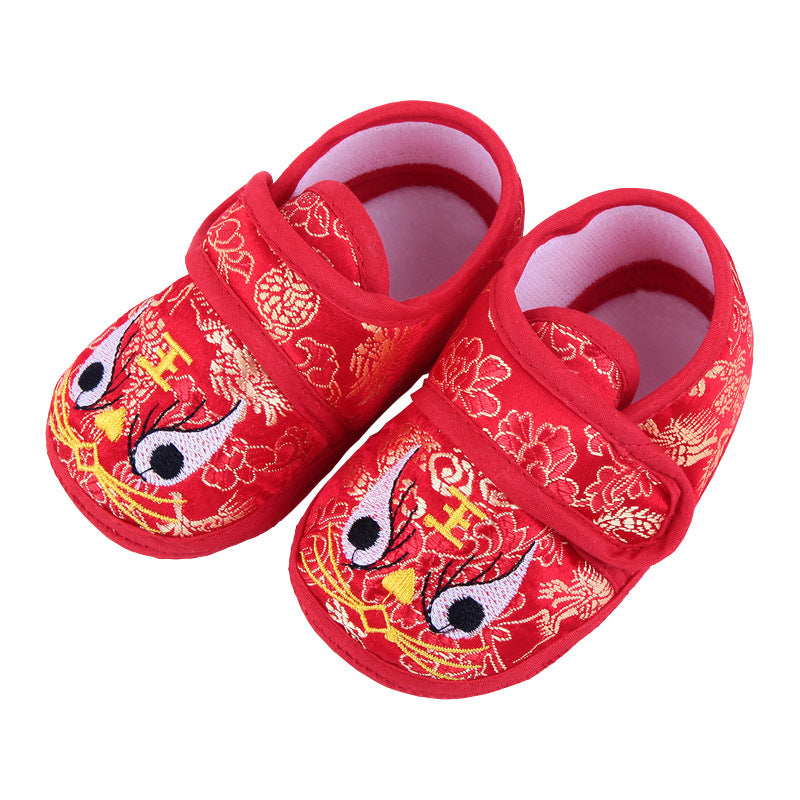 Baby tiger head shoes, one-year-old grab week shoes, baby newborn toddler shoes, tiger shoes, cloth shoes, autumn shoes