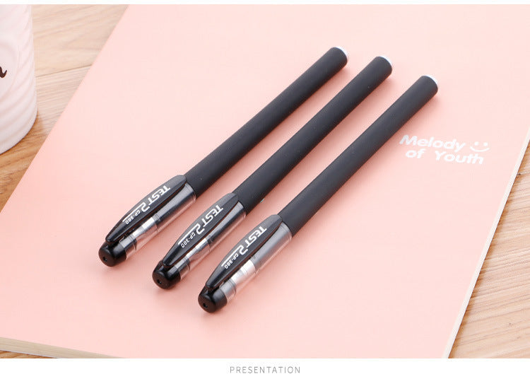 【10pcs】2023 New Frosted Office Student Signature Pen 0.5MM Bullet Three-color Student Exam