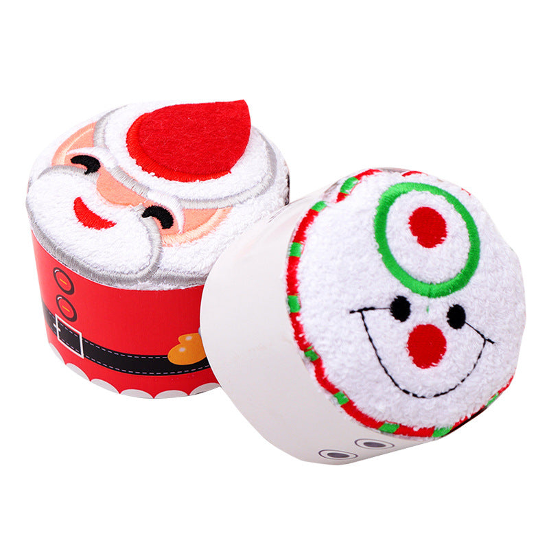 Santa Claus towel modeling gift Christmas Eve for customers Christmas creative gifts cross-mirror exclusive