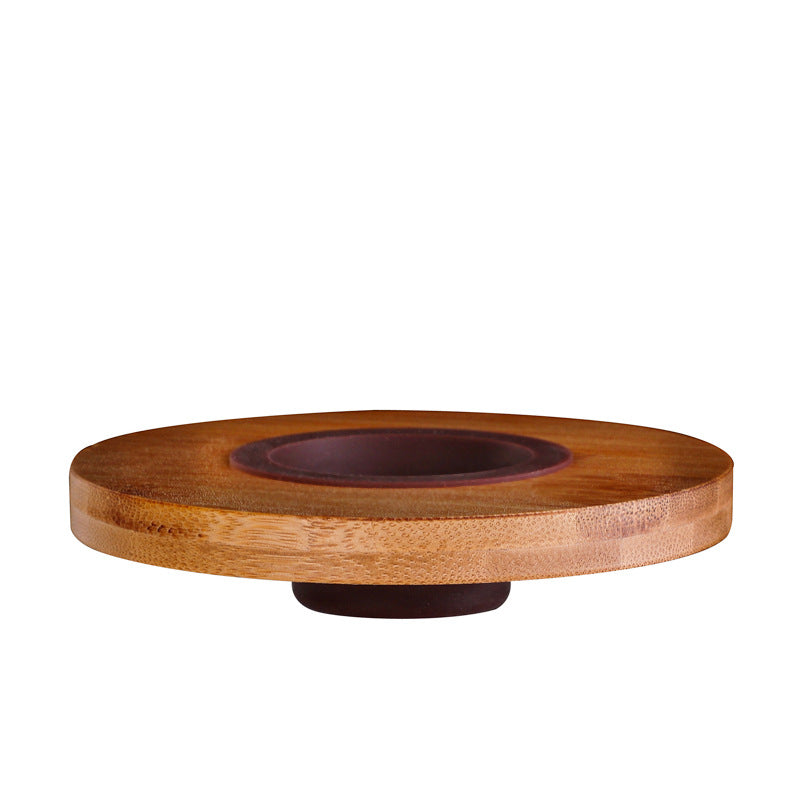 The manufacturer supplies transparent glass coffee V60 filter cup sharing pot set wooden tray coffee funnel can be set logo