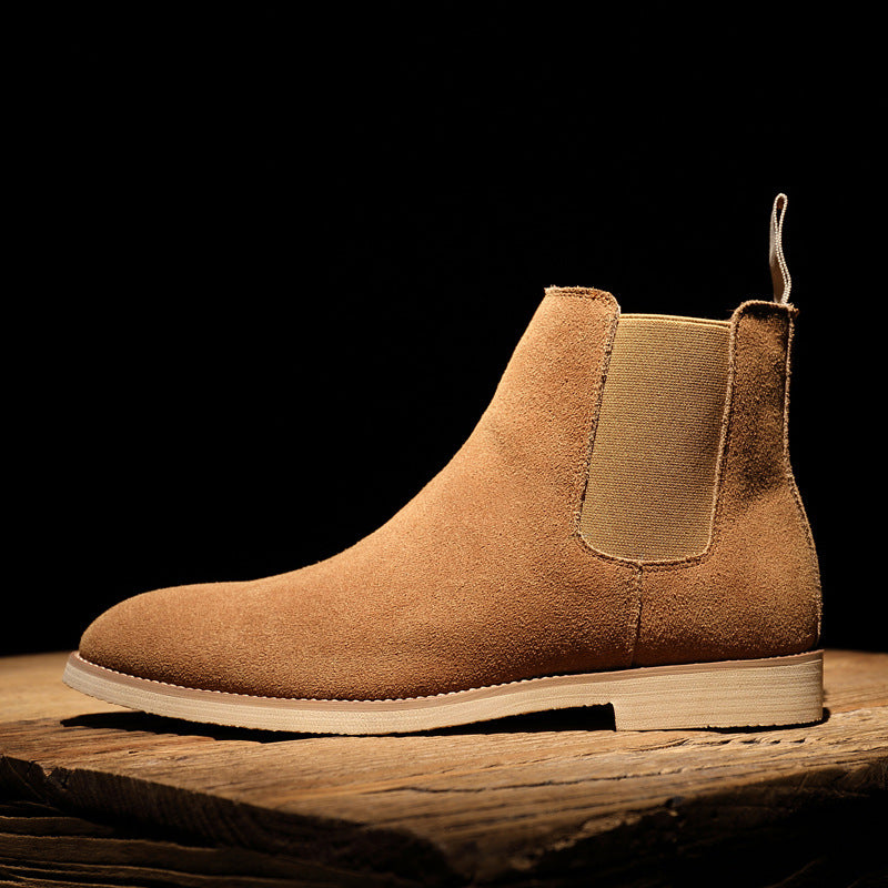 Chelsea boots men's cross-border large size 45 46 supply genuine leather autumn and winter men's boots British Martin boots men