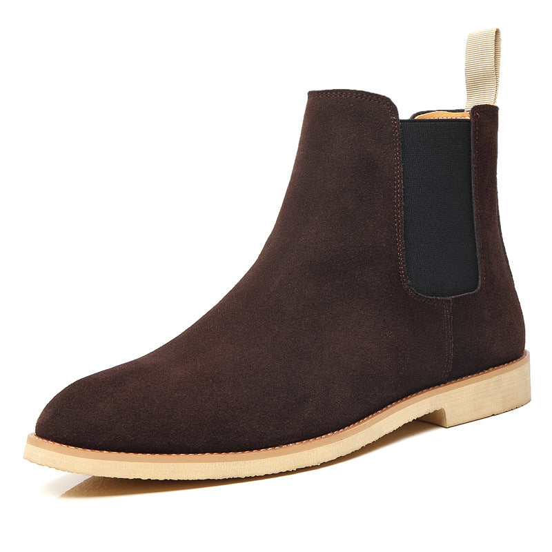 Chelsea boots men's cross-border large size 45 46 supply genuine leather autumn and winter men's boots British Martin boots men