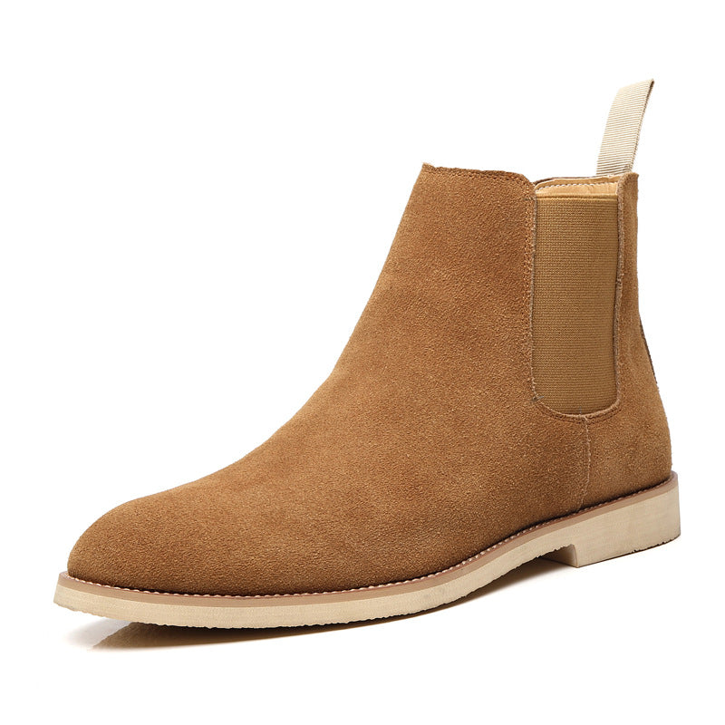 Chelsea boots men's cross-border large size 45 46 supply genuine leather autumn and winter men's boots British Martin boots men