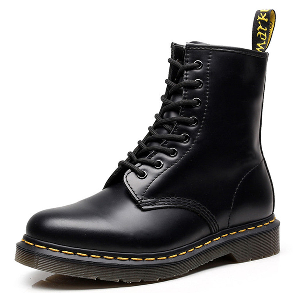 Foreign trade cross-border high-top 1460 martin boots women, british style couple, men's leather boots, round toe trend, plus size delivery