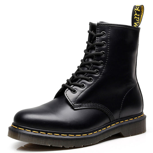 Foreign trade cross-border high-top 1460 martin boots women, british style couple, men's leather boots, round toe trend, plus size delivery
