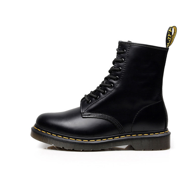 Foreign trade cross-border high-top 1460 martin boots women, british style couple, men's leather boots, round toe trend, plus size delivery
