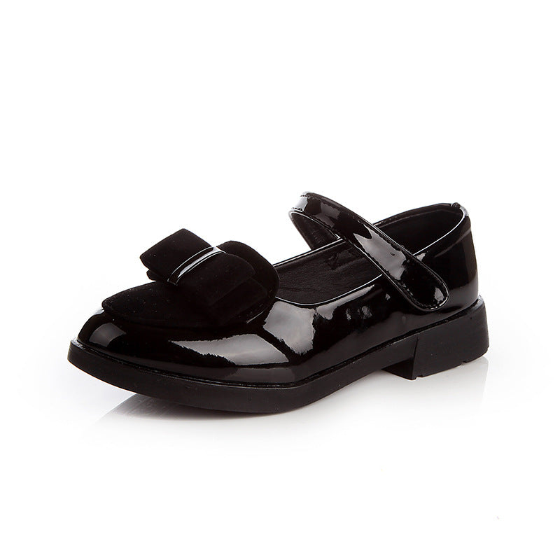 Magic Rabbit Girls' Leather Shoes, Children's Shoes, Princess Shoes, Medium and Large Children's Single Shoes, Student Casual Shoes, 2026 Spring and Autumn New Models