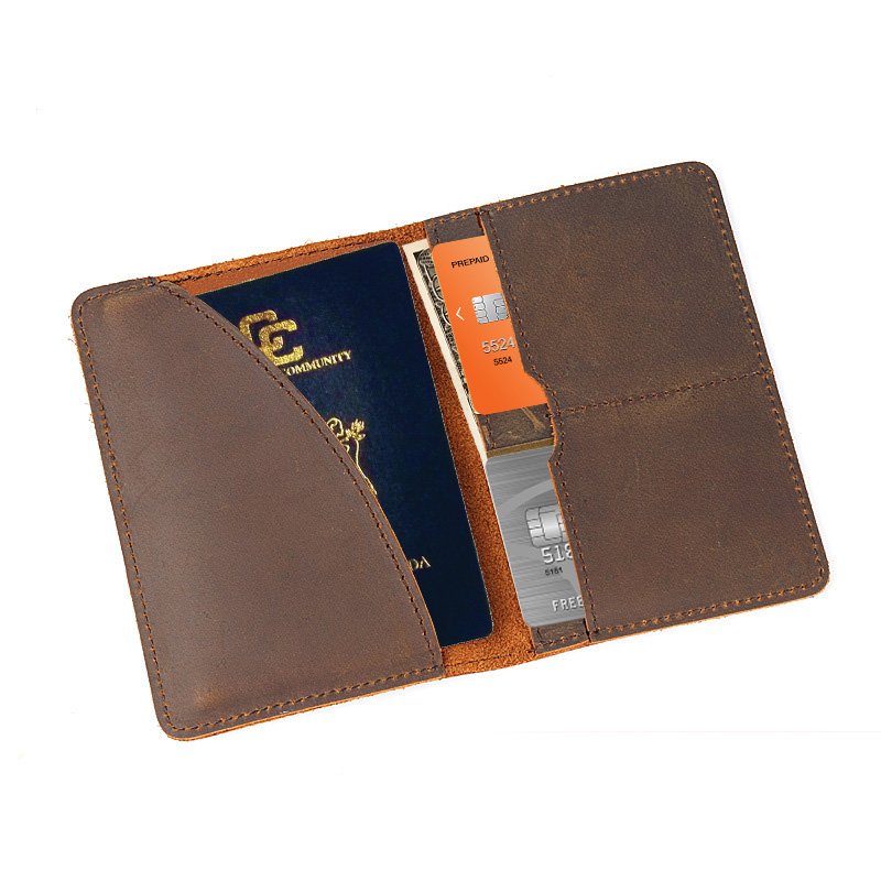 Genuine Leather Passport Wallet